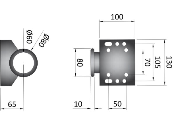 60mm 300Kg Auto Fold Jockey Wheel - Image 4