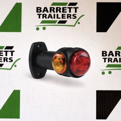 10-30V LED 45° Straight Red/White/Amber Rubber Stalk Marker Lamp