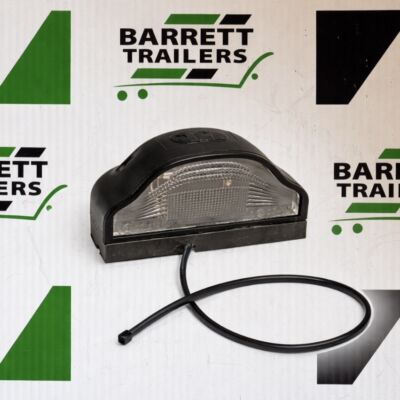 Aspock Regpoint I 12V Bulb Number Plate Lamp with 0.8m Cable