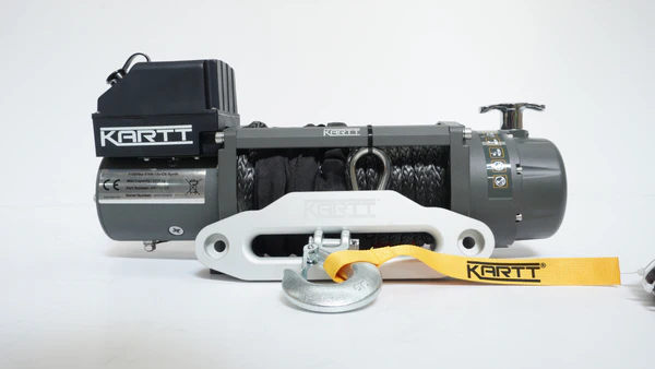 9500 lbs 12v Electric Winch Synthetic Rope - Image 3