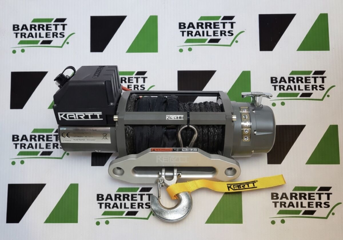 9500 lbs 12v Electric Winch Synthetic Rope